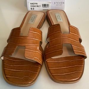 Steven cognac sandals in size 9